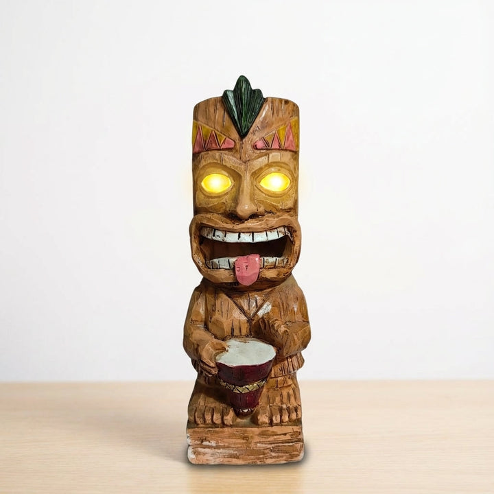 Tiki-inspireret udendørslampe – LuminTiki