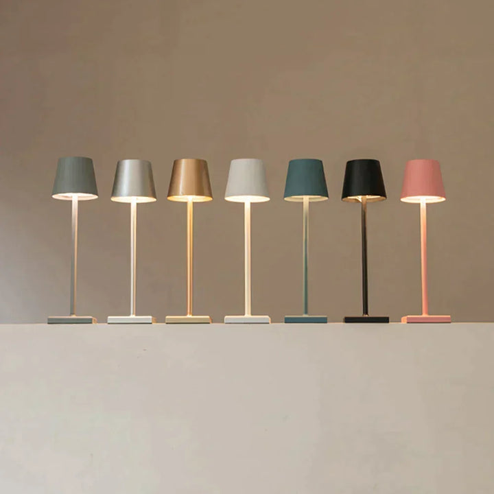 Kabelfri bordlampe | Minimalistisk design | Dæmpbart LED-lys