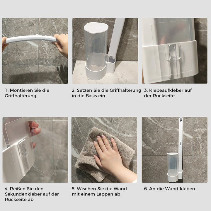 Engangs-toiletbørste | Antibakteriel | Hygiejniske svamphoveder | CleanClick