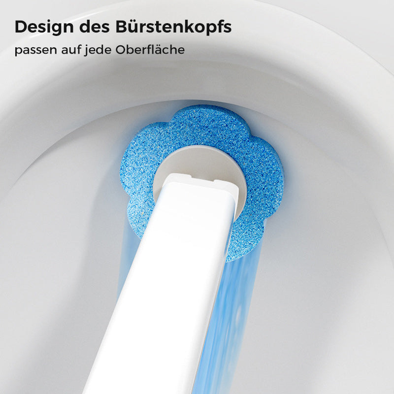 Engangs-toiletbørste | Antibakteriel | Hygiejniske svamphoveder | CleanClick