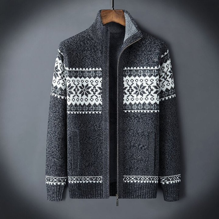Herrestrikket cardigan