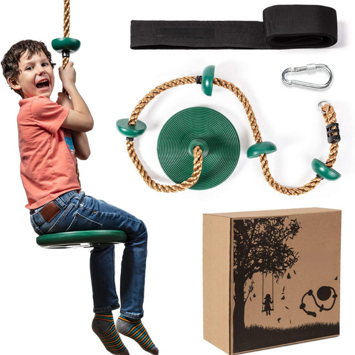 Klatretov og havegynge med platform – JungleRope