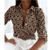 Bluse med gradientprint til kvinder