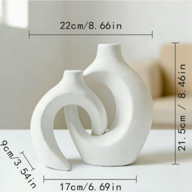 ScandiVase - sæt med minimalistiske keramikvaser