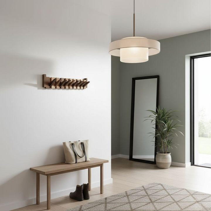 Piano knagerække i massivt træ | Elegante vægknager