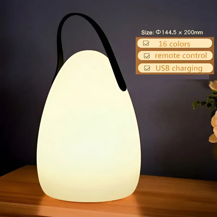 Bærbar vandtæt trådløs bordlampe - RadianceFlex
