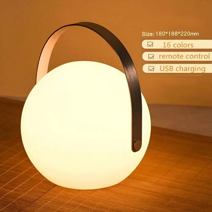 Bærbar vandtæt trådløs bordlampe - RadianceFlex
