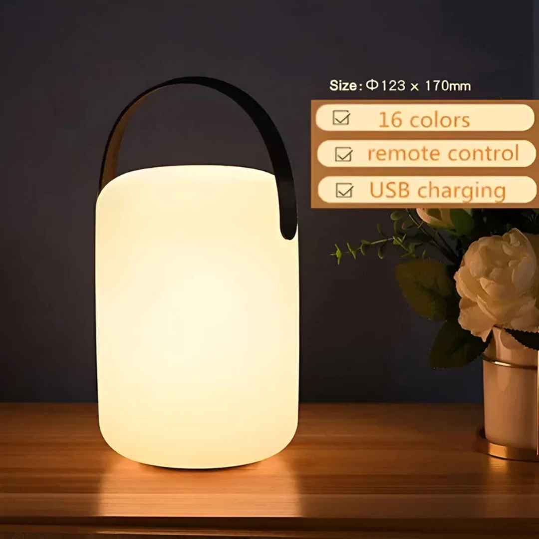 Bærbar vandtæt trådløs bordlampe - RadianceFlex