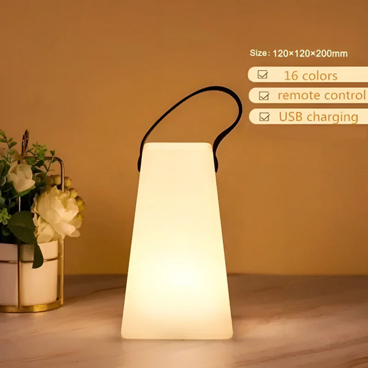 Bærbar vandtæt trådløs bordlampe - RadianceFlex