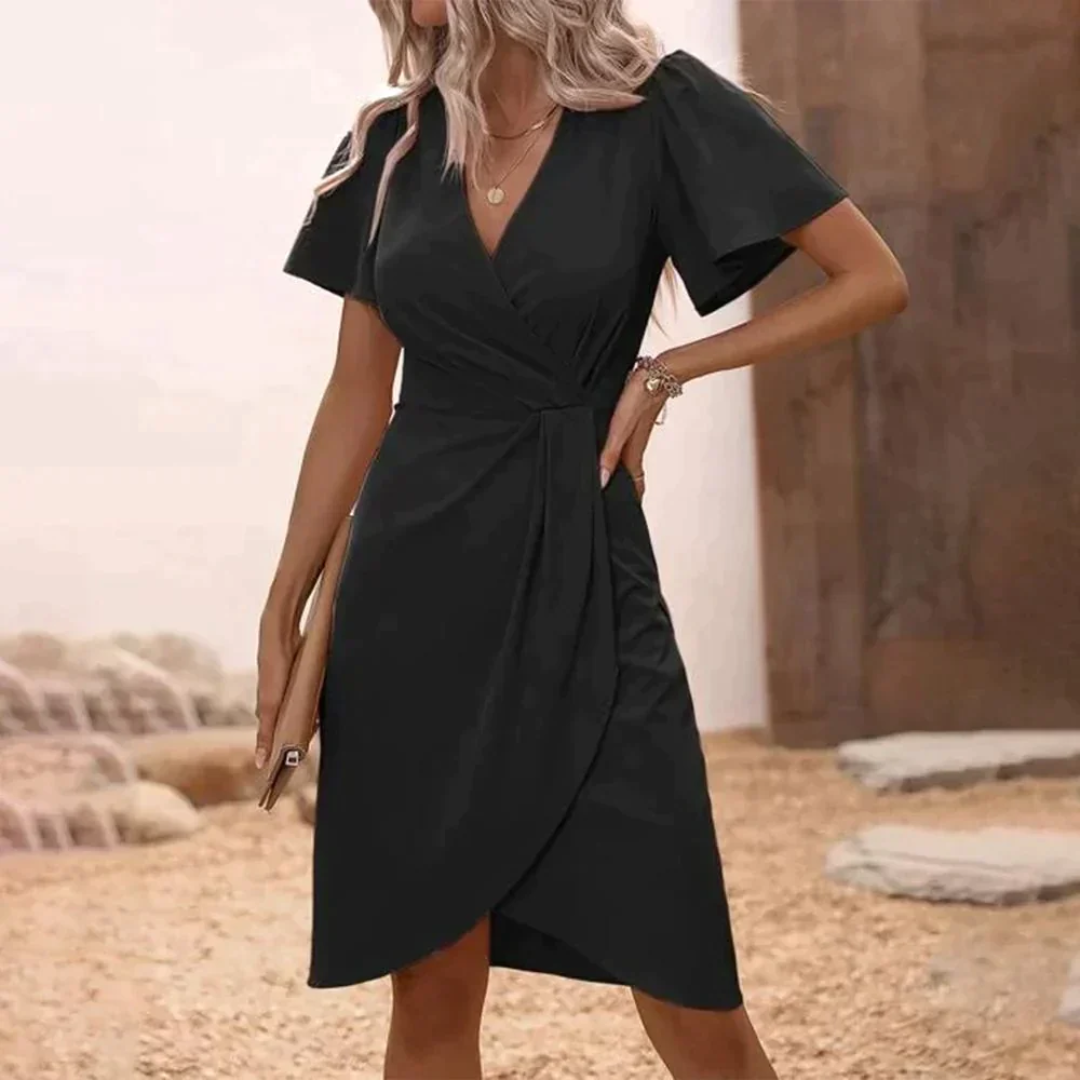 Trendy wrap-kjole - Serafina