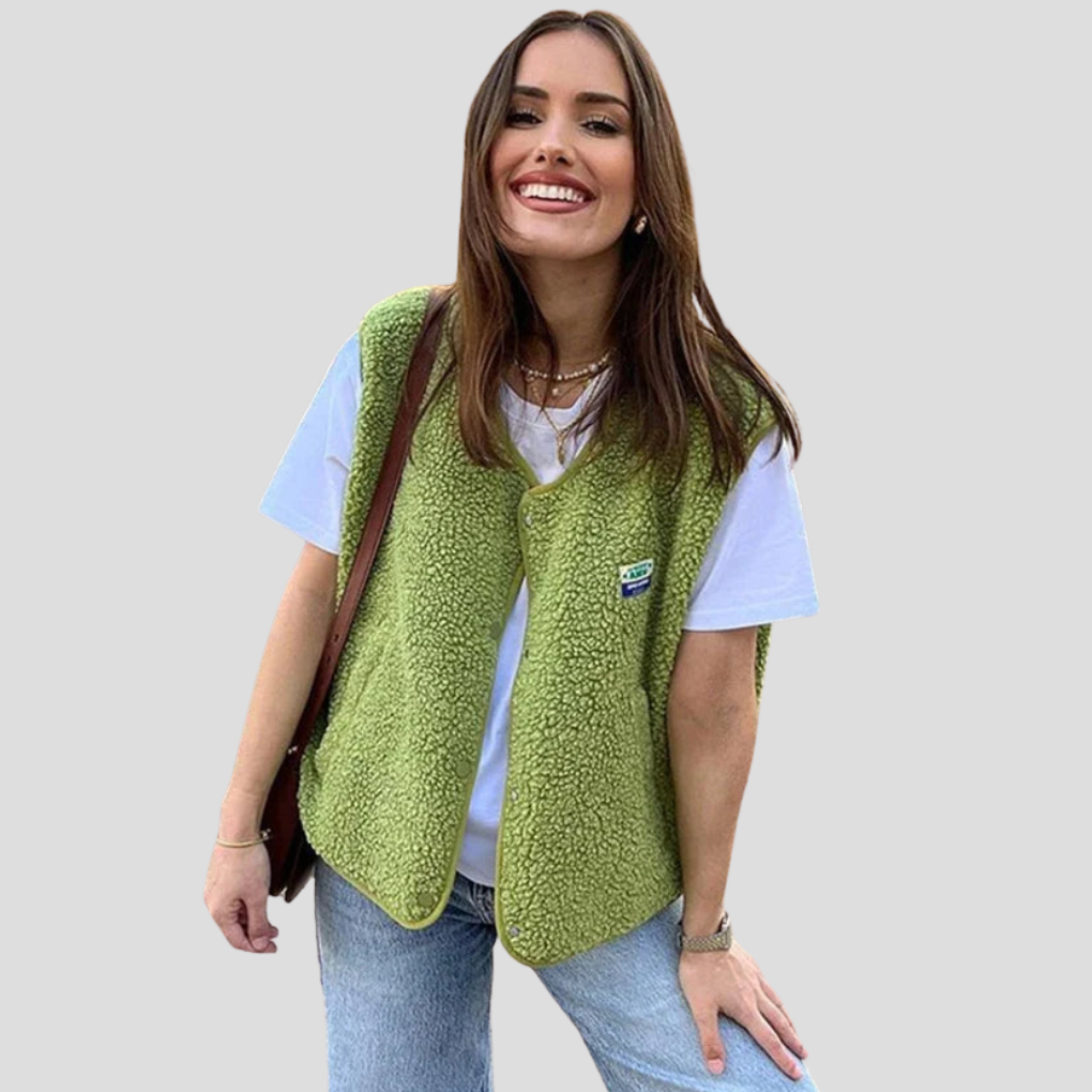 Trendy uld bodywarmer til kvinder