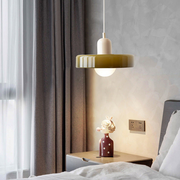 Farverig pendellampe i Bauhaus-stil - StiloGlas