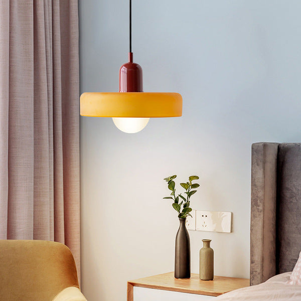 Farverig pendellampe i Bauhaus-stil - StiloGlas