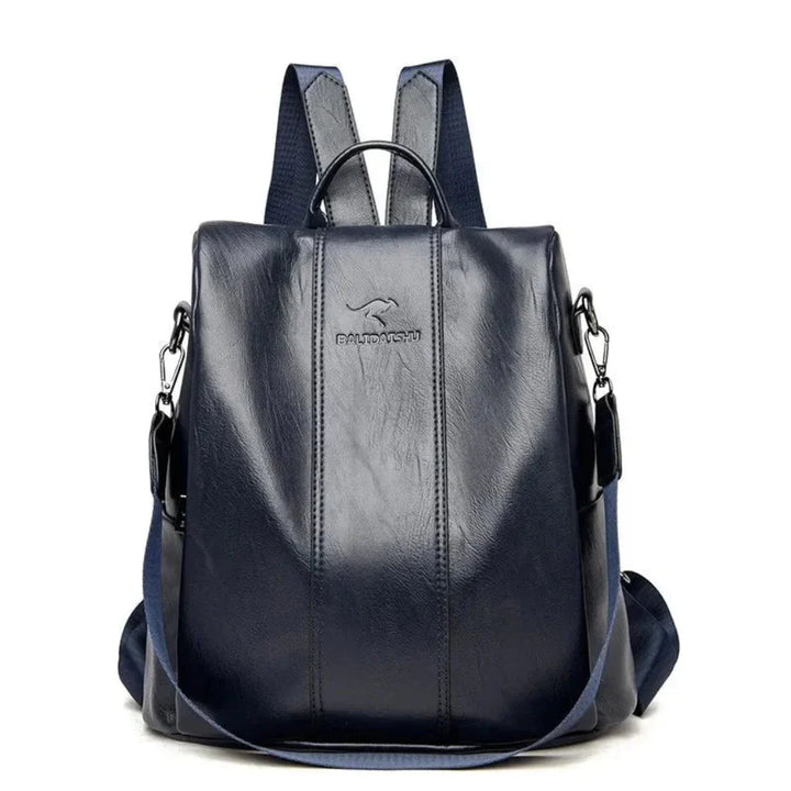 Kvinders Anti-tyveri Læder Rygsæk