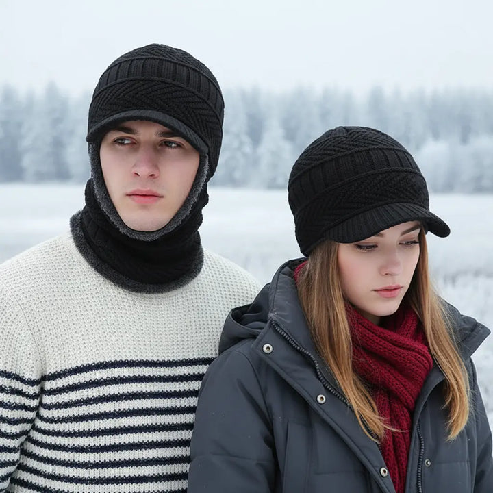 Varm hue med ansigtsbeskyttelse – WinterCap