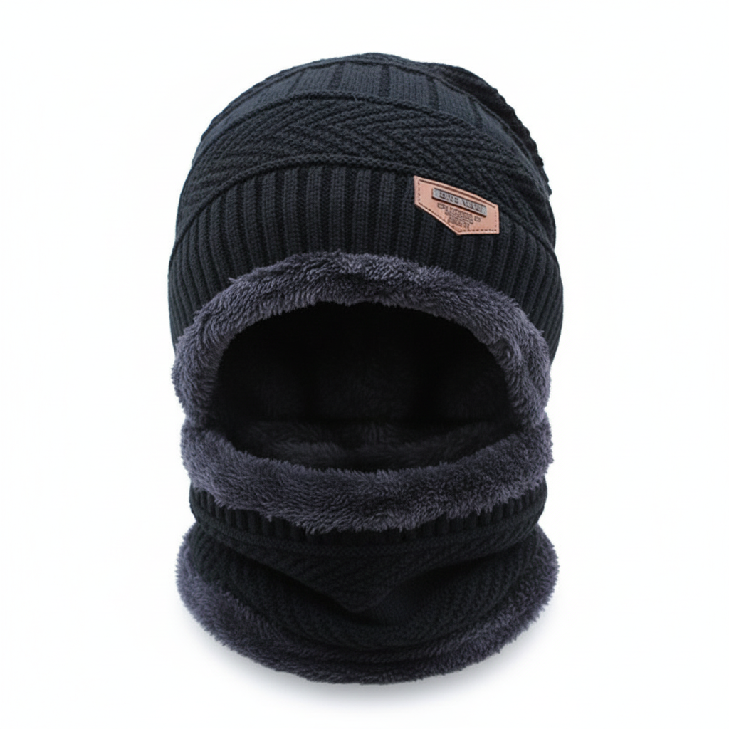 Varm hue med ansigtsbeskyttelse – WinterCap