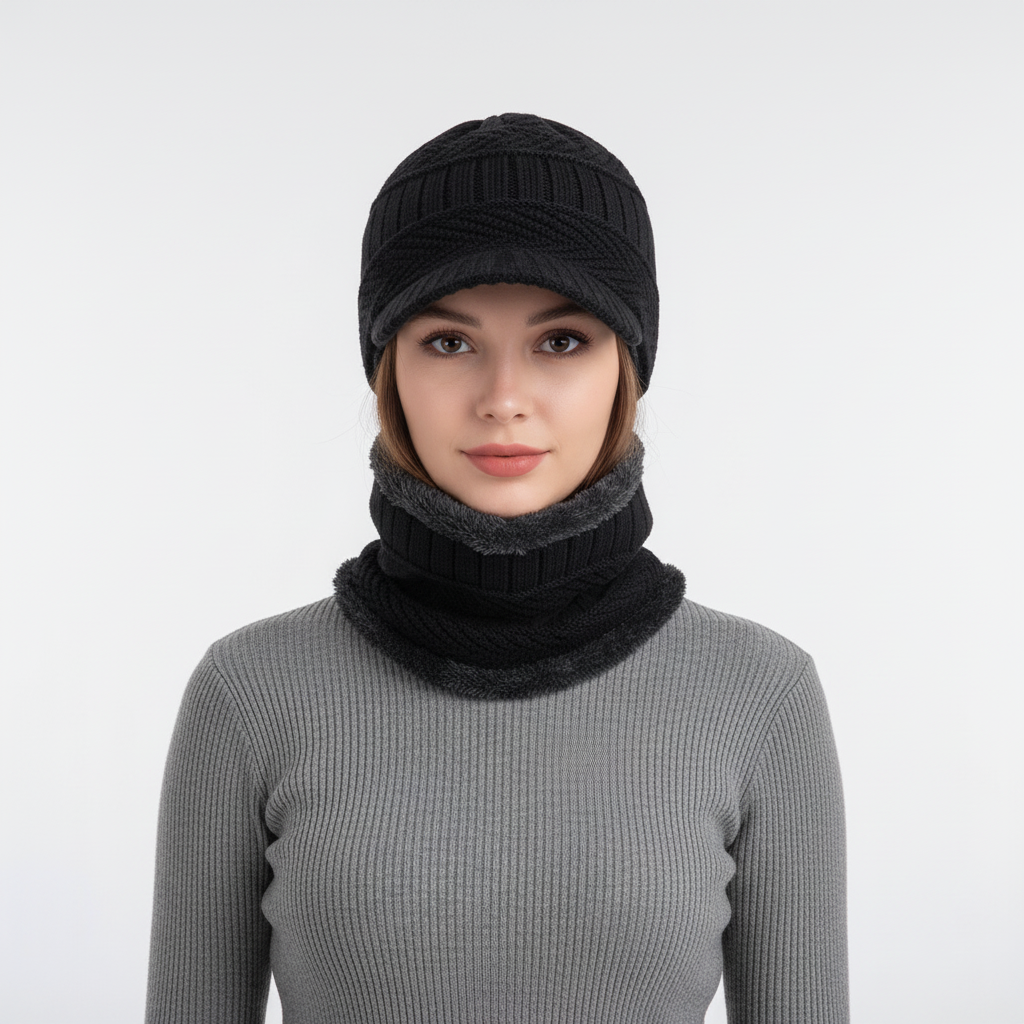Varm hue med ansigtsbeskyttelse – WinterCap