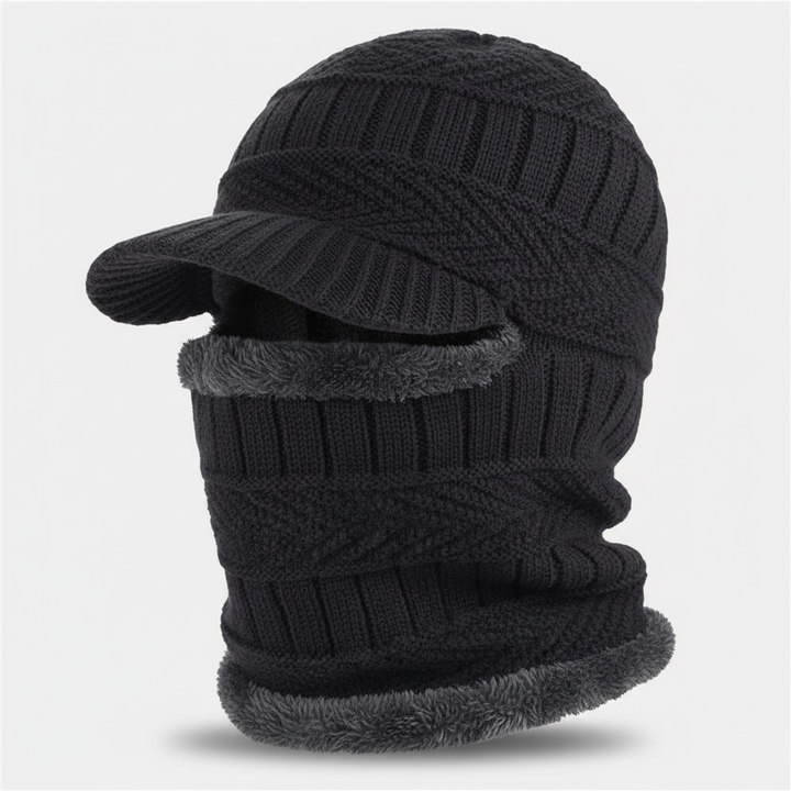 Varm hue med ansigtsbeskyttelse – WinterCap