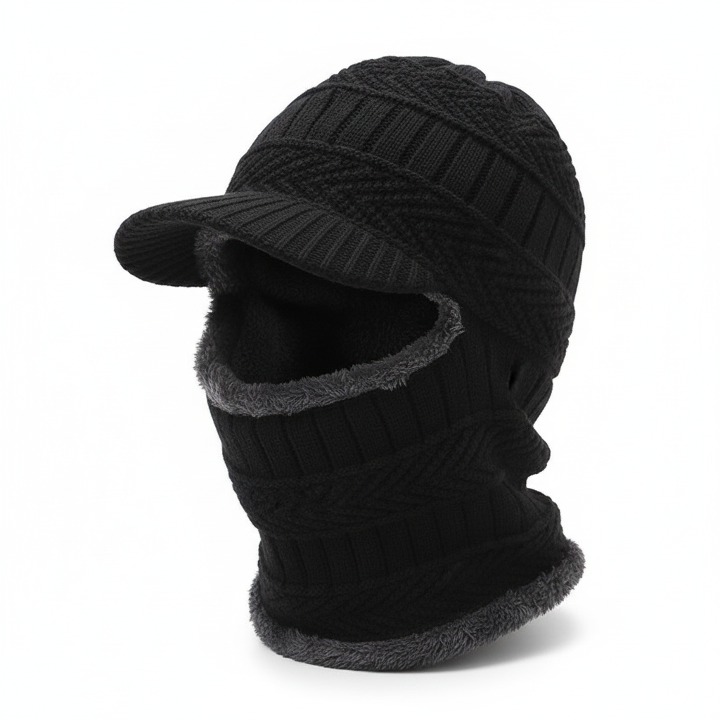 Varm hue med ansigtsbeskyttelse – WinterCap