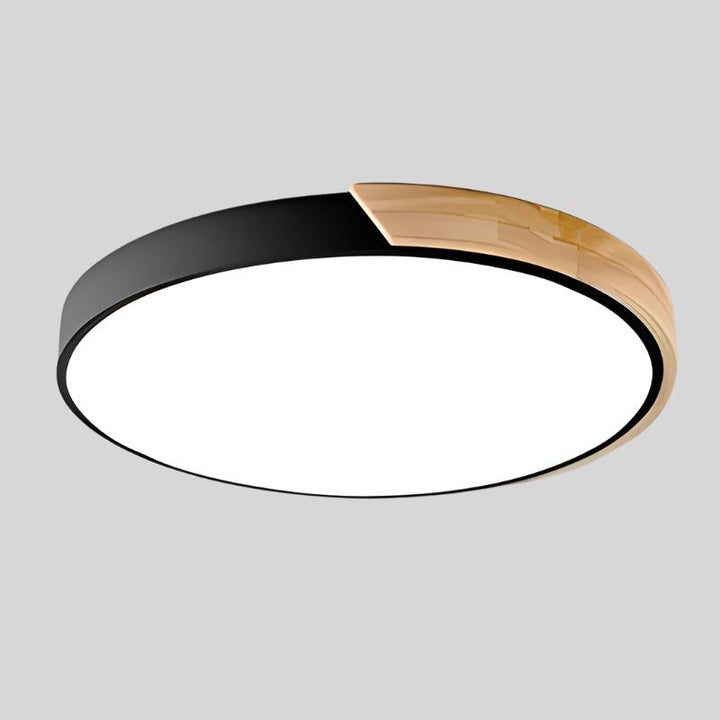 Slank rund loftlampe, moderne minimalistisk skær til hjemmet