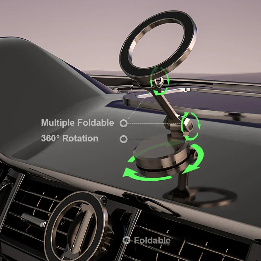 360° foldbar magnetisk mobilholder til bilen - Stabil og justerbar
