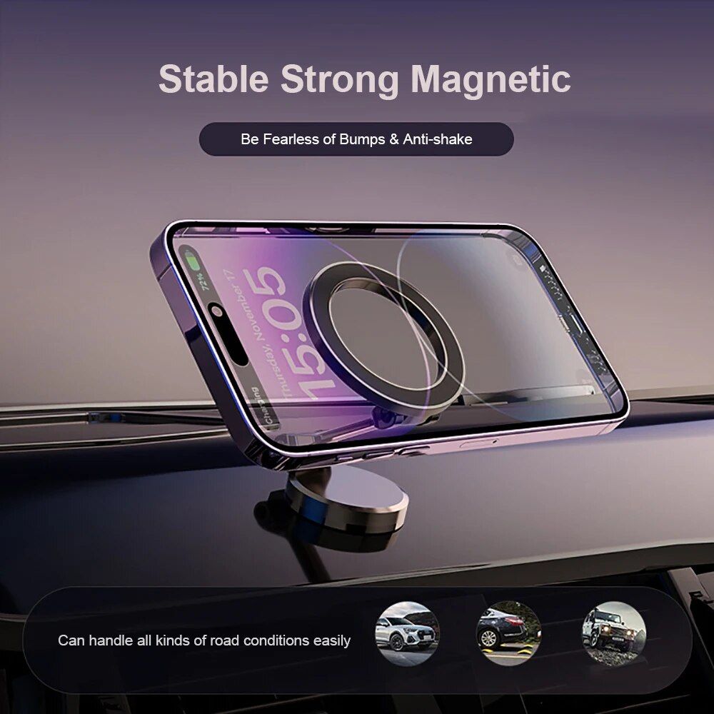 360° foldbar magnetisk mobilholder til bilen - Stabil og justerbar