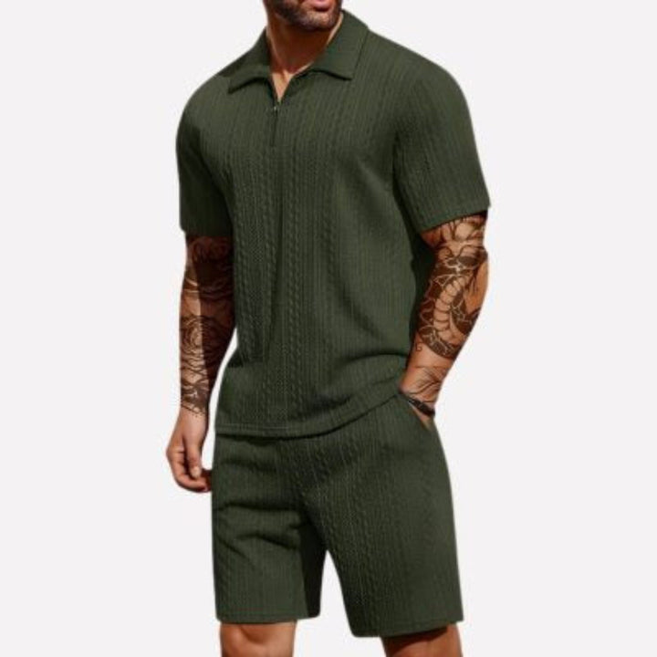 Cross-border European-size Best-selling Mens Summer Plaid