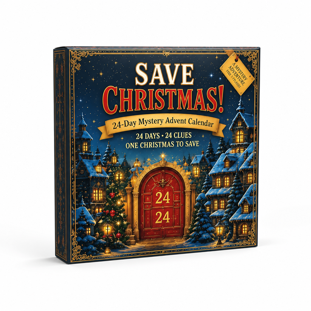 Escape room-julekalender med 24 gåder og 6 hemmelige temaer