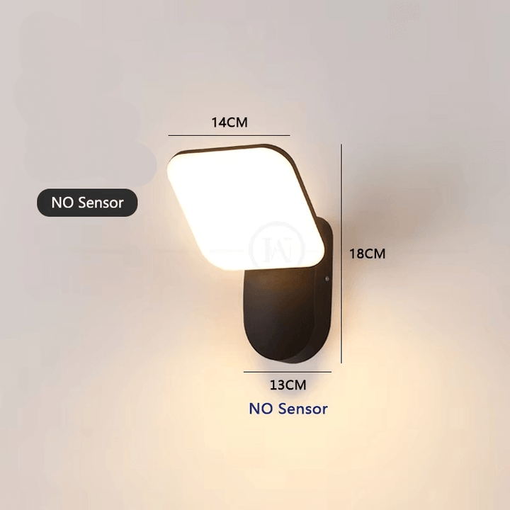 Intelligent LED-væglampe med bevægelsessensor