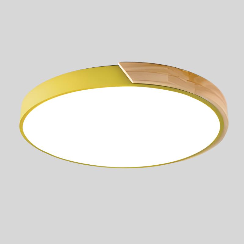 Slank rund loftlampe, moderne minimalistisk skær til hjemmet