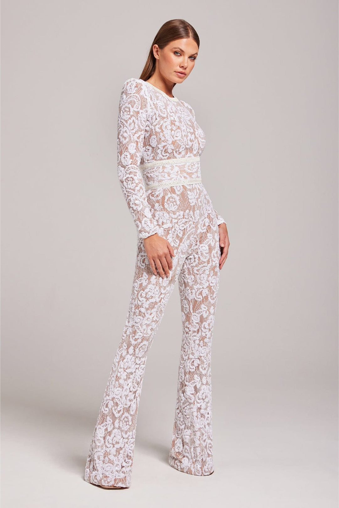 Stilfuld aftenjumpsuit med V-hals - Juliette