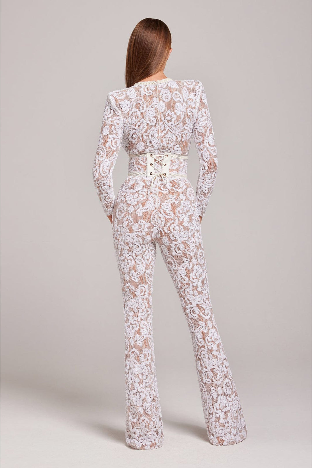 Stilfuld aftenjumpsuit med V-hals - Juliette
