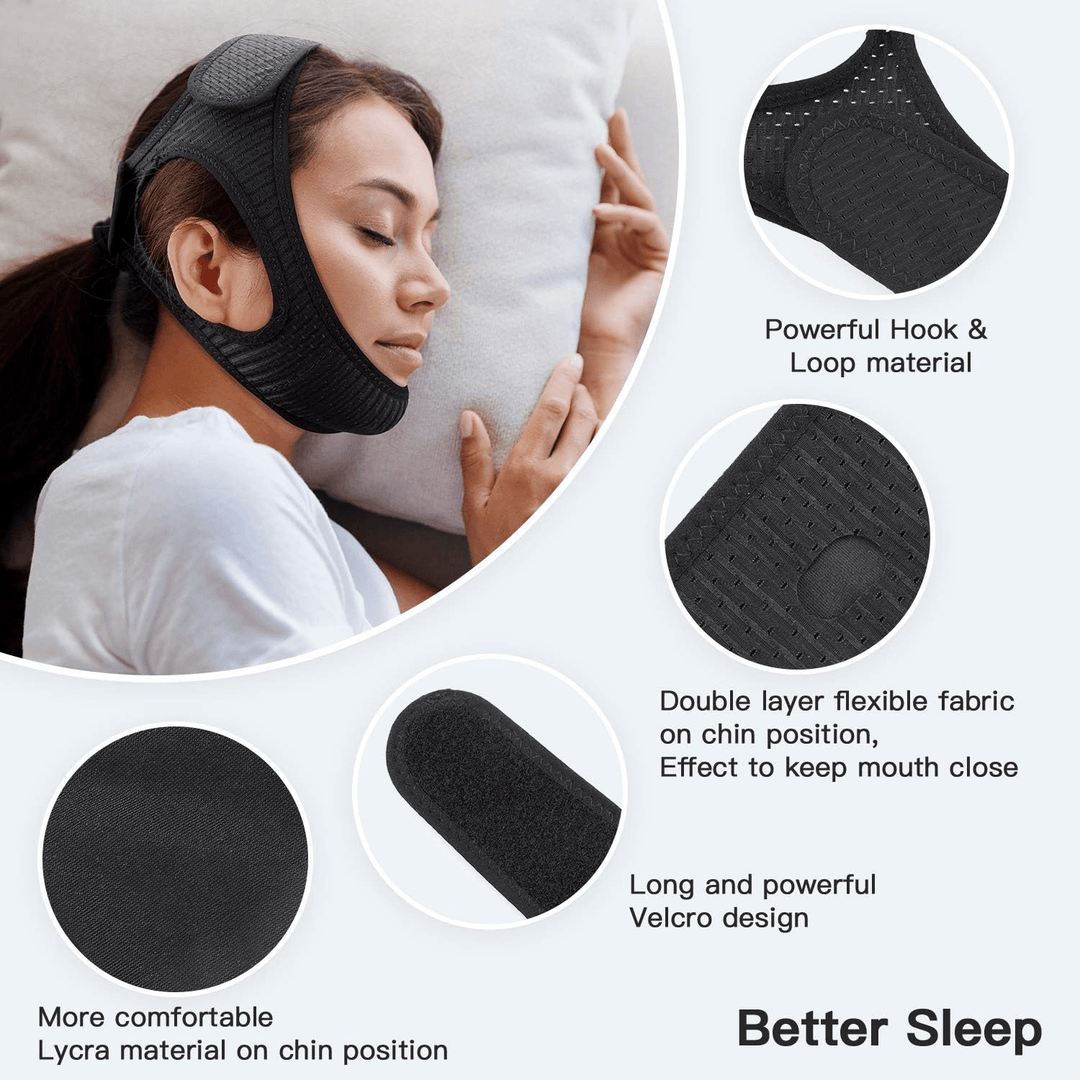 OrthoPlus - Anti-Snorkerem Kinriem - Effektiv Løsning mod Snorken
