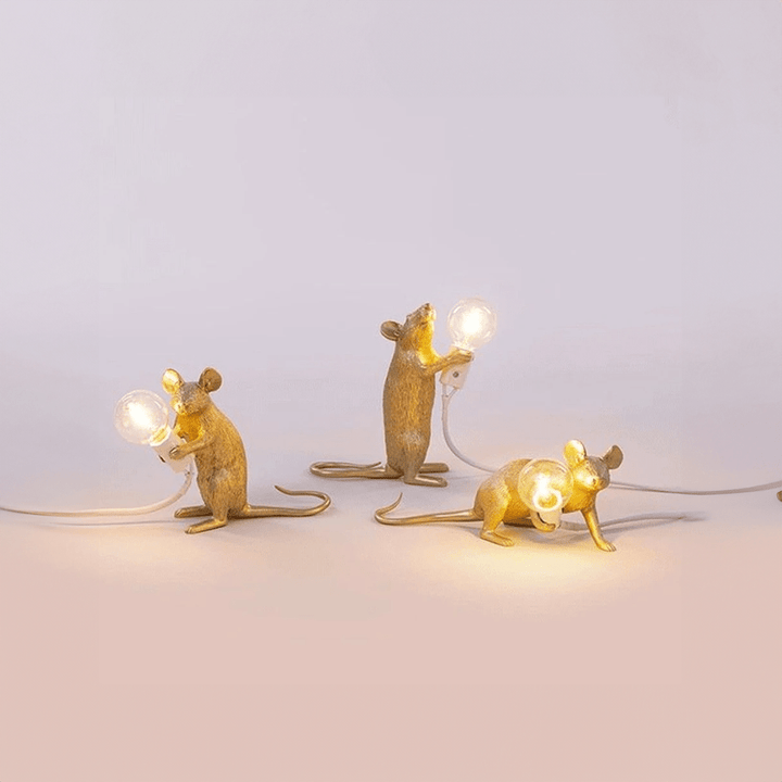 Nutidig musebordlampe kreativ dekorativ LED-belysning