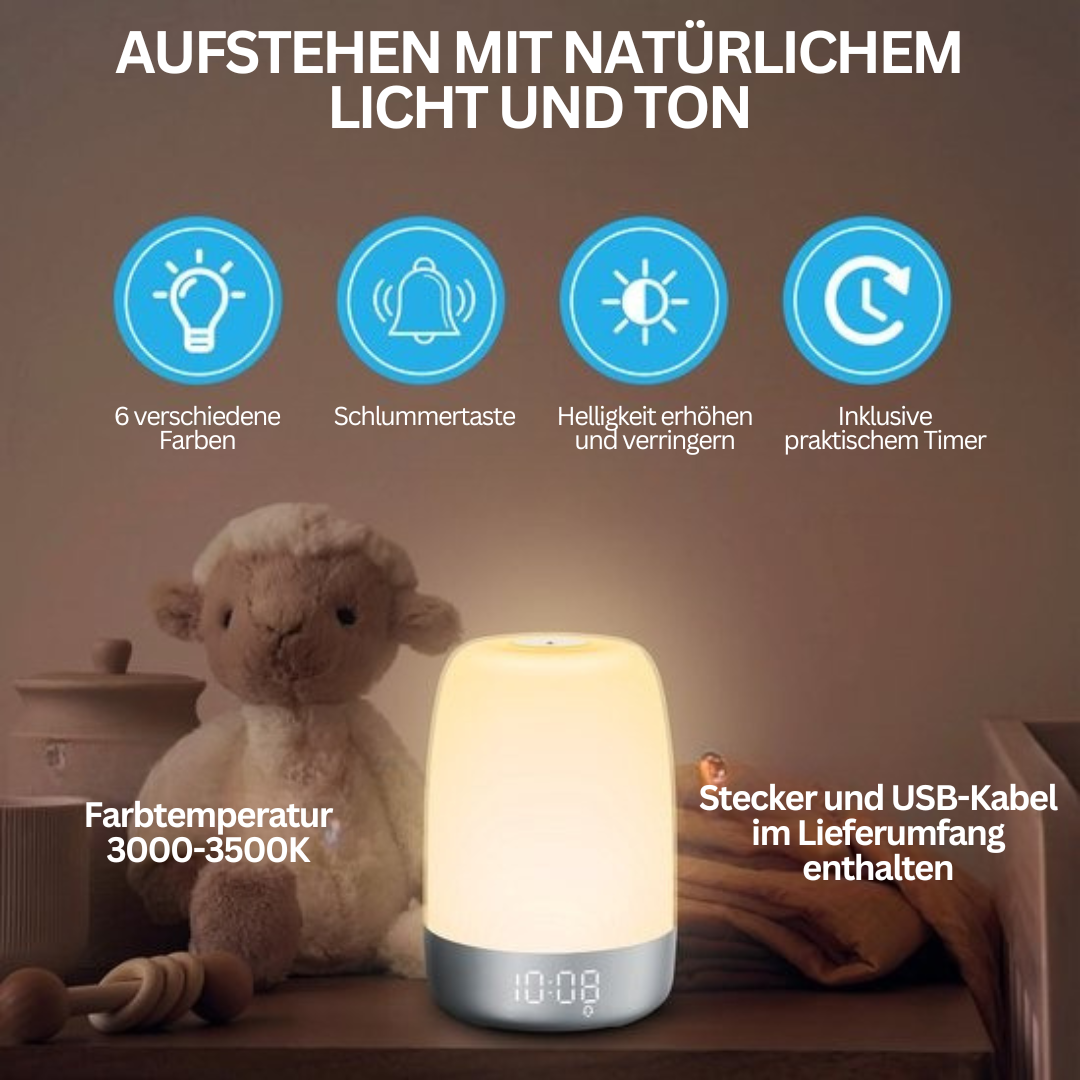 Wake-up light med naturlyde – Aurora