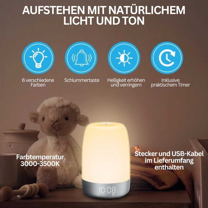 Wake-up light med naturlyde – Aurora