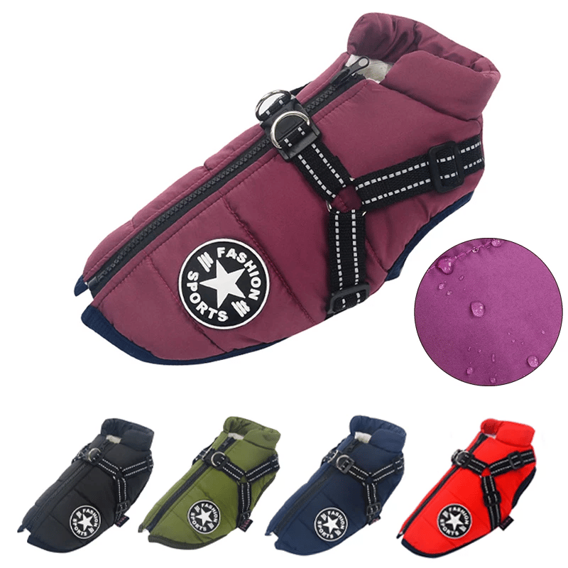 PupGuard - Vinterjakke til hunde med sele