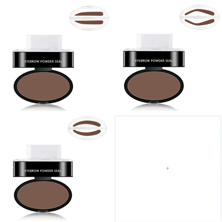 Øjenbryn Pulver Stempel & Skabelon Makeup Sæt