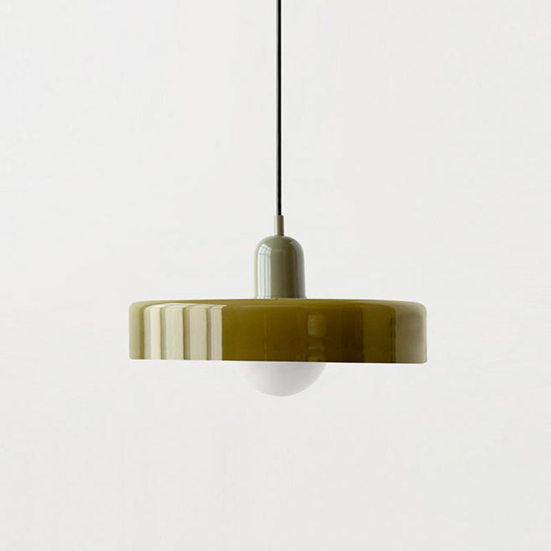 Farverig pendellampe i Bauhaus-stil - StiloGlas