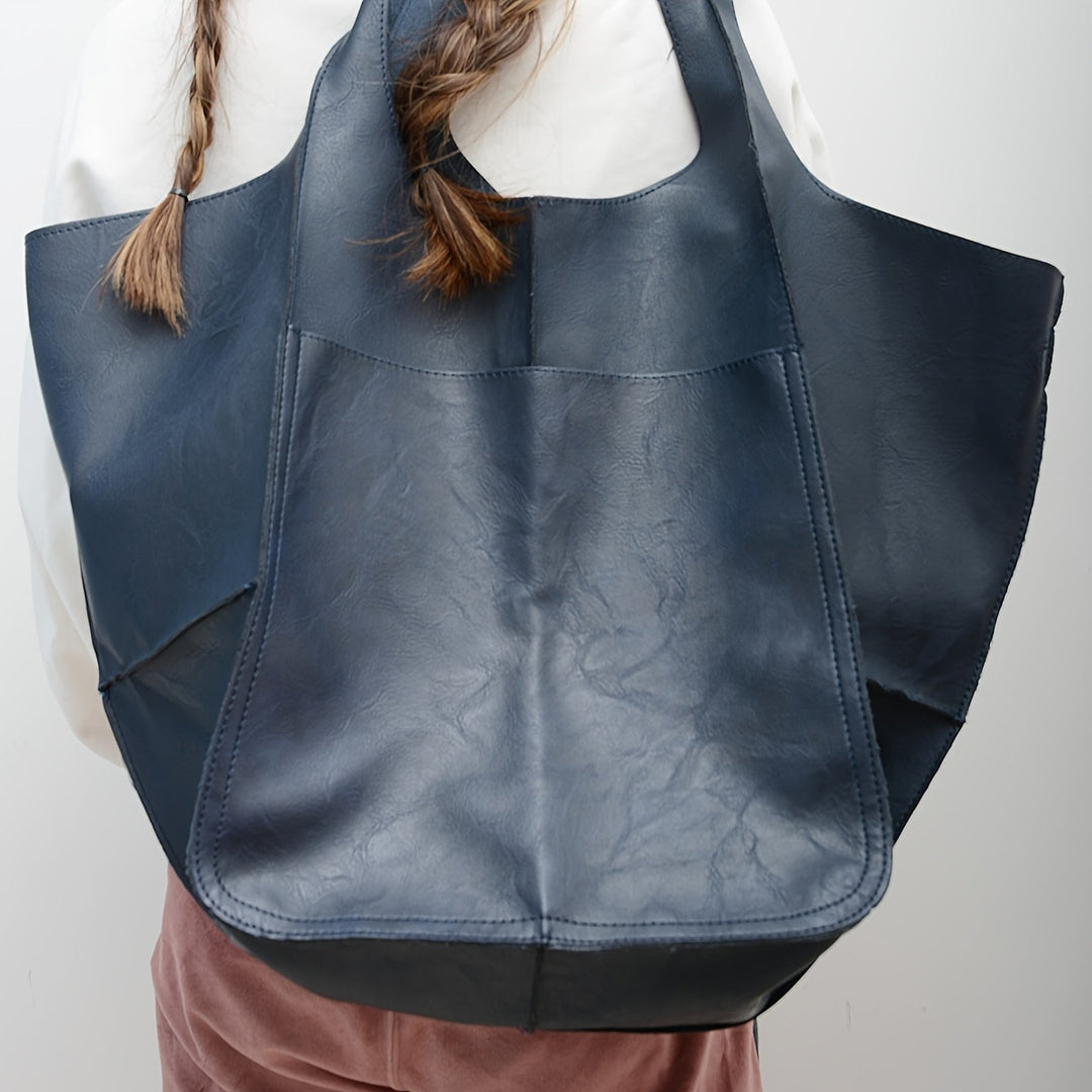 RetroWave Stor Strandtaske – Elegant og Funktionel