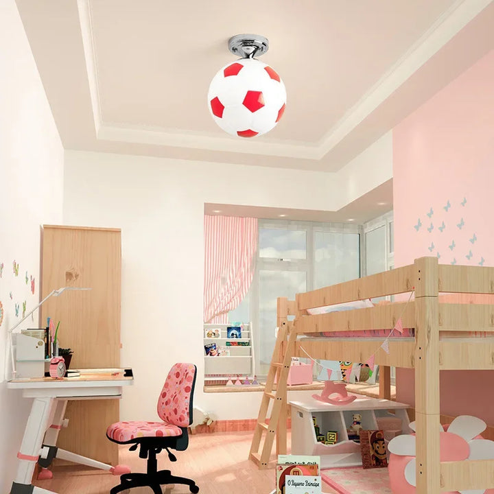 Legende fodbold-loftlampe – GoalBright