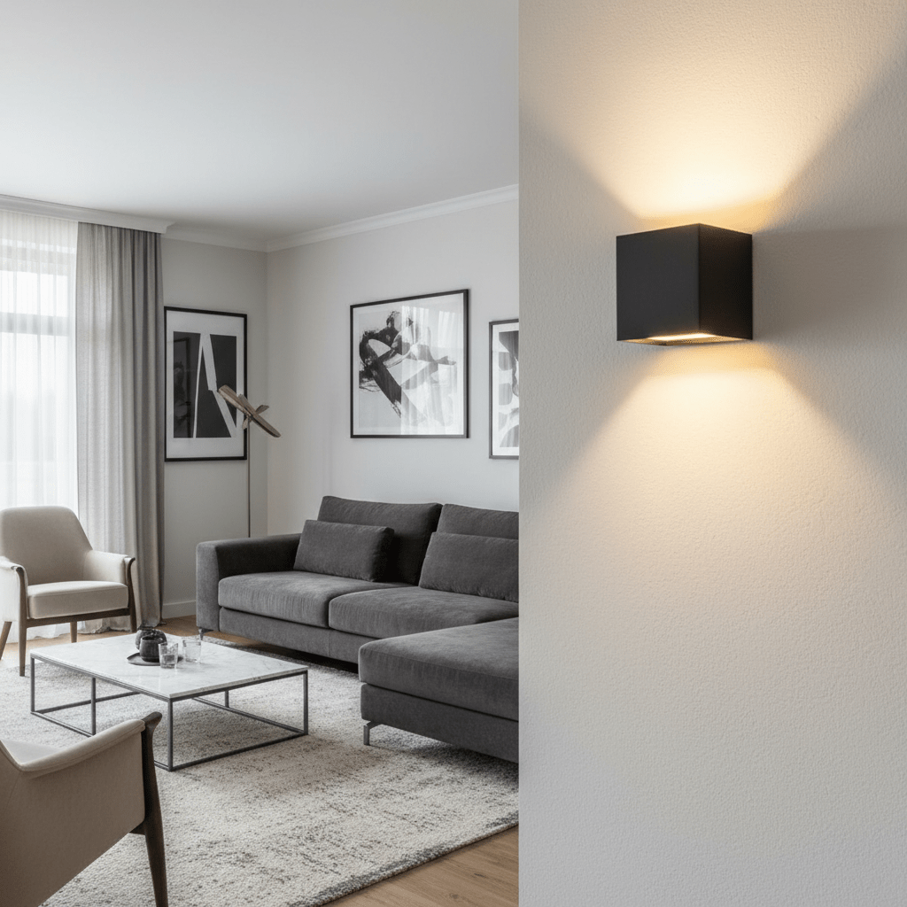 Trådløs genopladelig LED-væglampe med justerbar lysvinkel