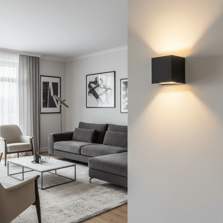 Trådløs genopladelig LED-væglampe med justerbar lysvinkel