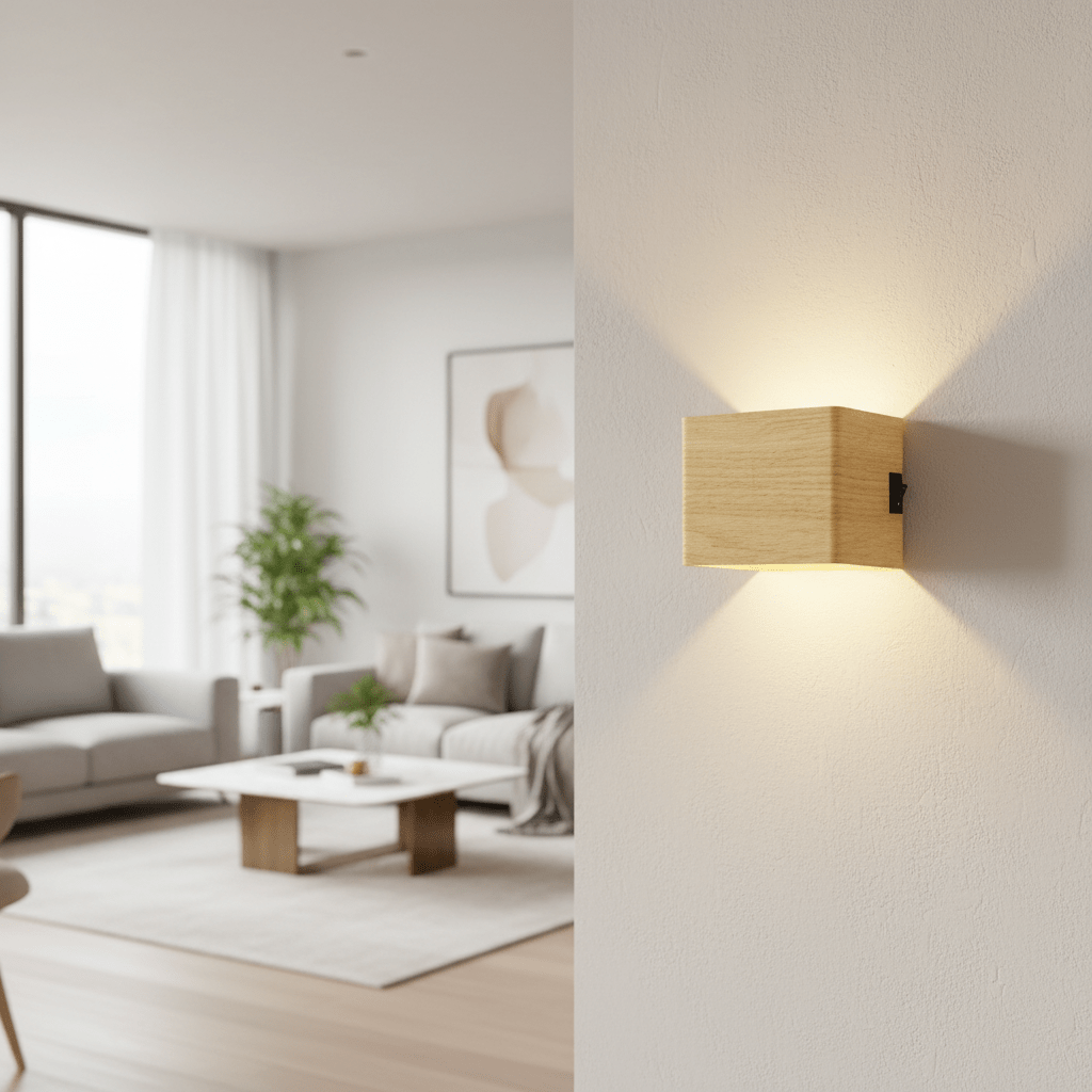Trådløs genopladelig LED-væglampe med justerbar lysvinkel