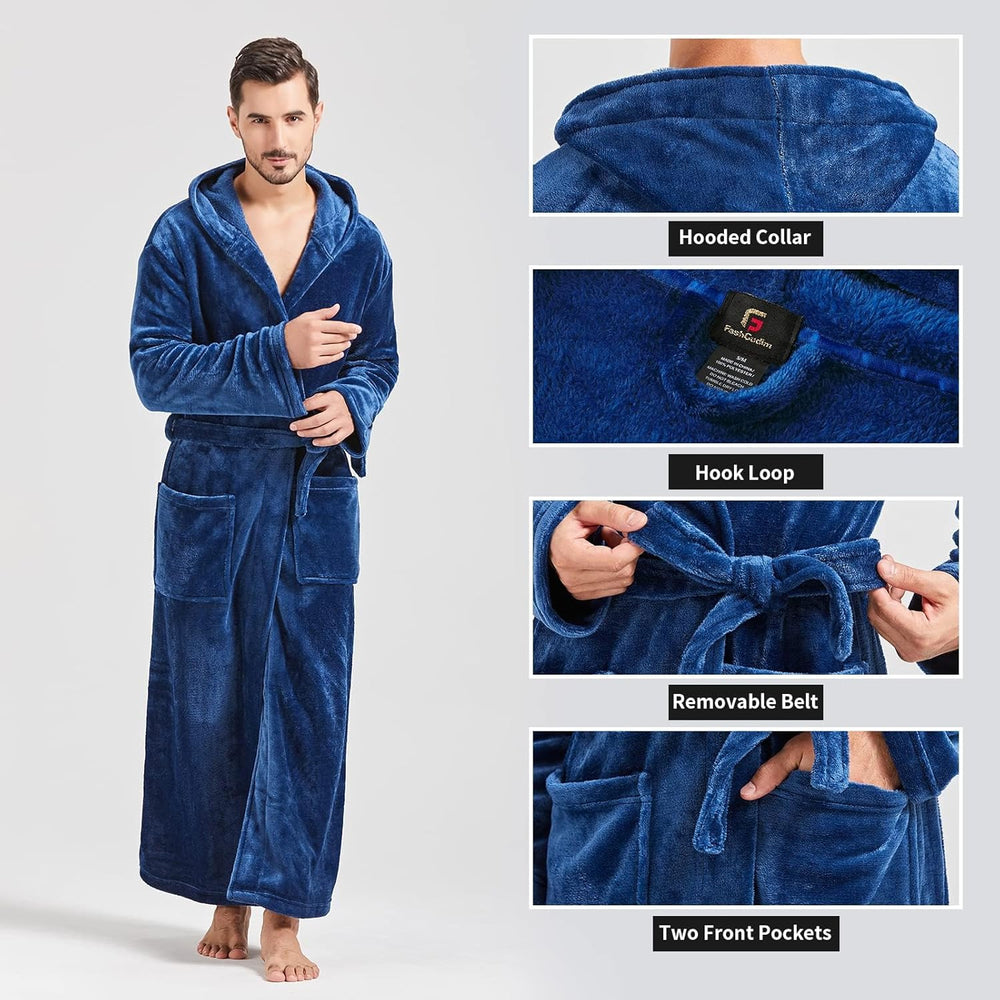 Let fleece-badekåbe til herrer til sommer – James