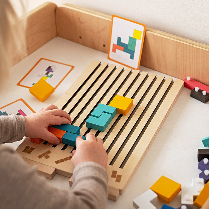 Tetris-puslespil i træ - hjernegymnastik, der vokser sammen med dit barn