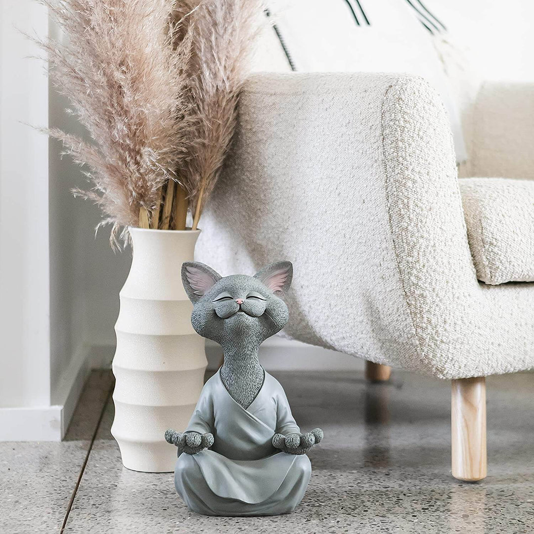 Buddha-kattefigur