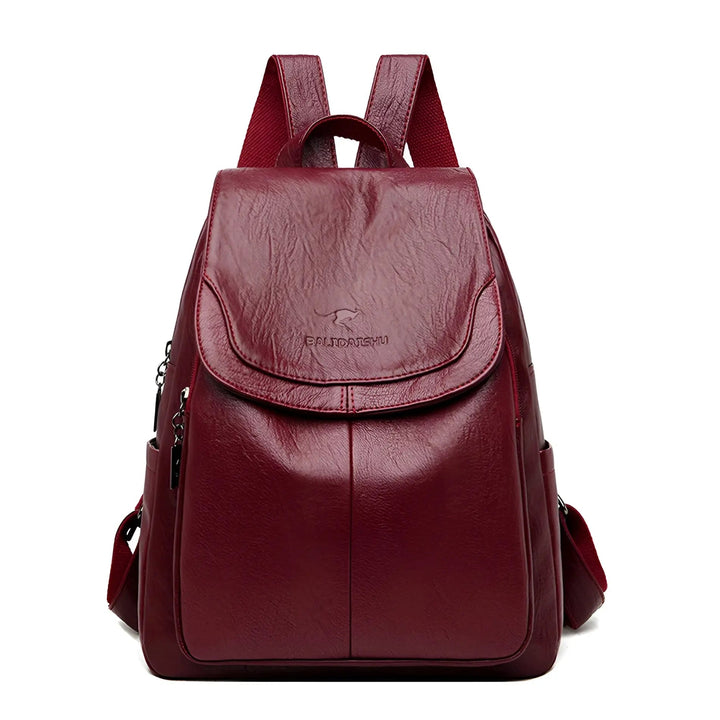 Vintage læderrygsæk til damer – Isabella