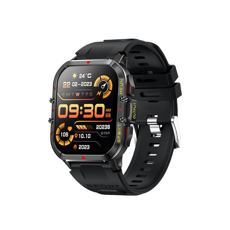 Vandtæt smartwatch med blodtryksmåler, iltmætning og søvnovervågning