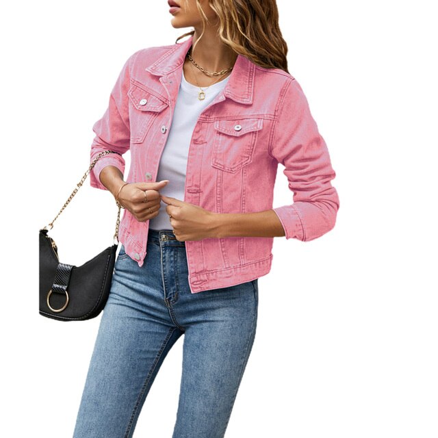 Trendy denimjakke til damer med behagelig pasform – Malina